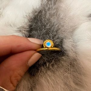 Moonstone artisan ring size 7